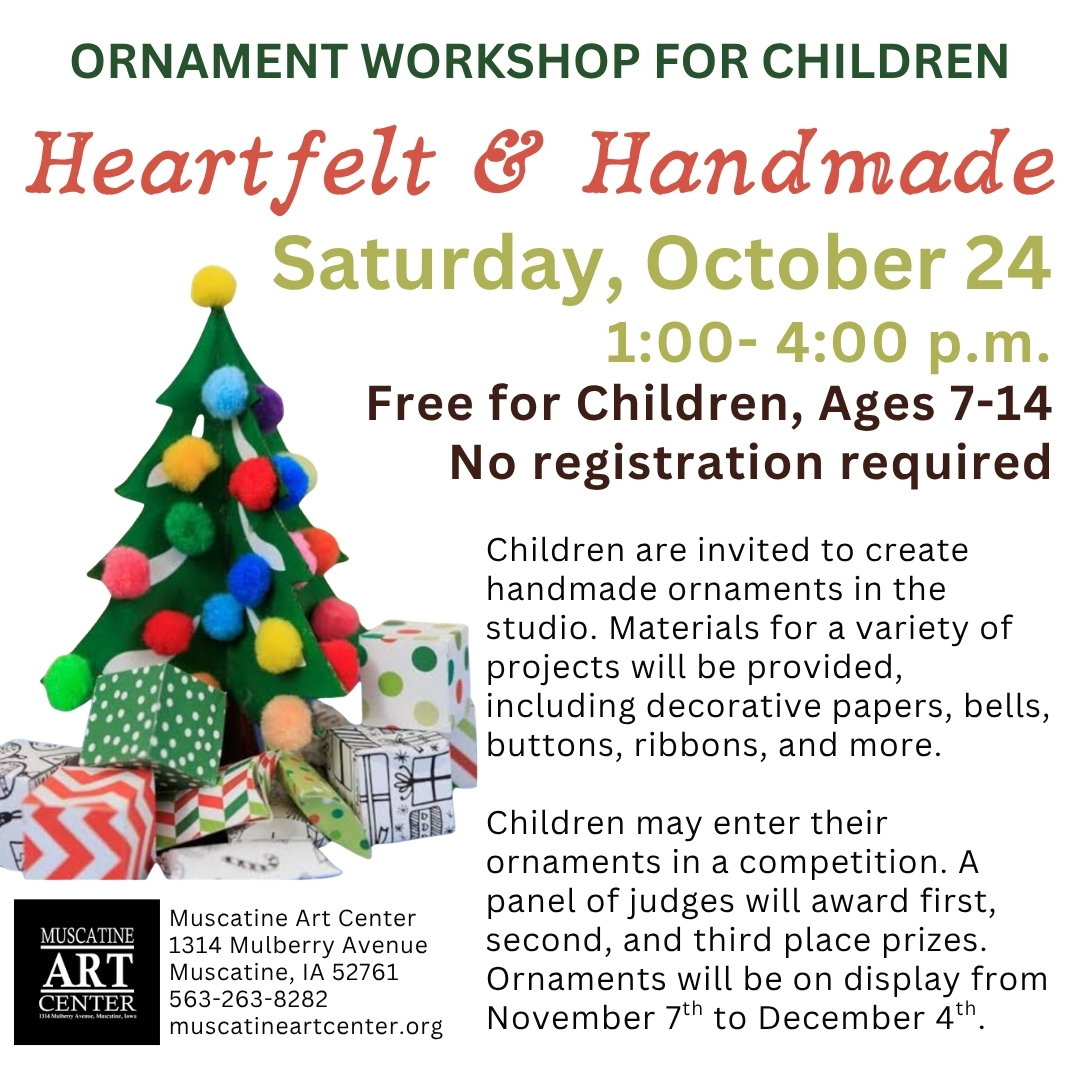 FREE Ornament Workshops for Children (Ages 7 -14) - Saturday, October 24, 2026 Image