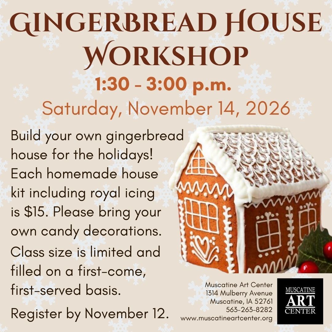 Gingerbread House Workshop - Saturday, November 14, 2026 Image