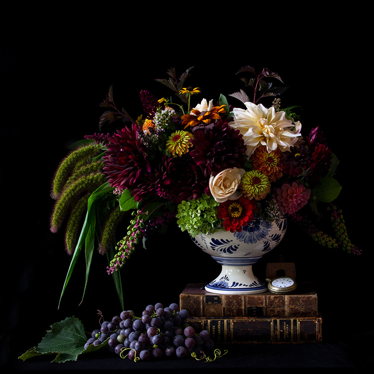 Vanitas with Grapes