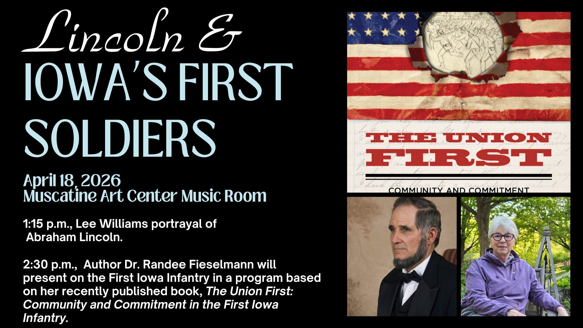 Lincoln & Iowa's First Soldiers - April 18th Image