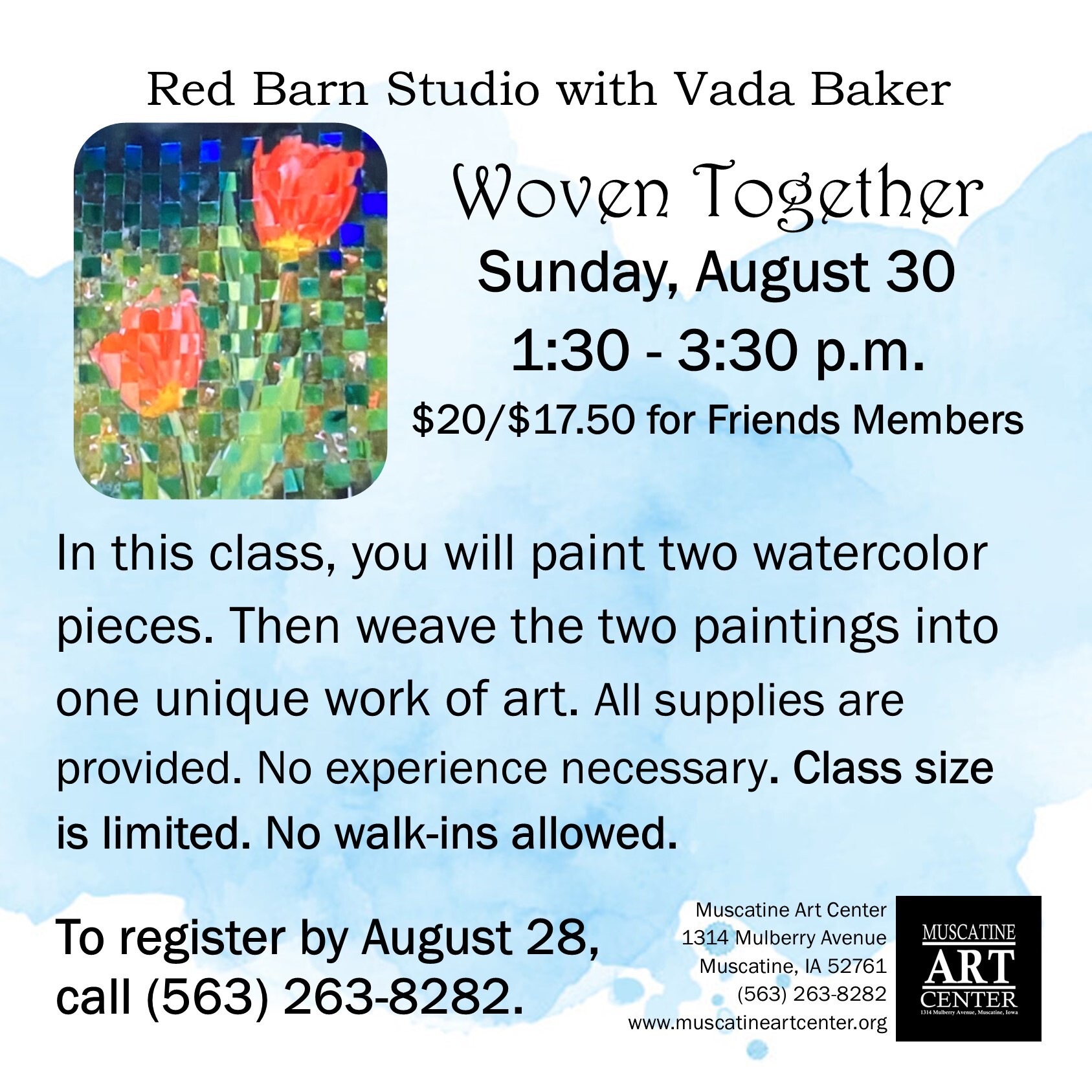 Red Barn Studio with Vada Baker - Woven Together Tulips Image