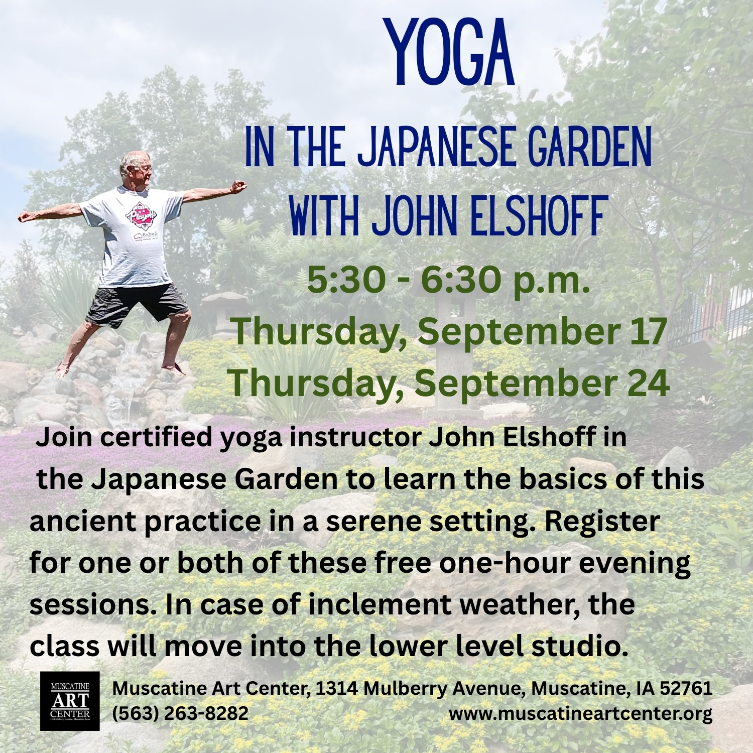 Yoga in the Japanese Garden with John Elshoff Image