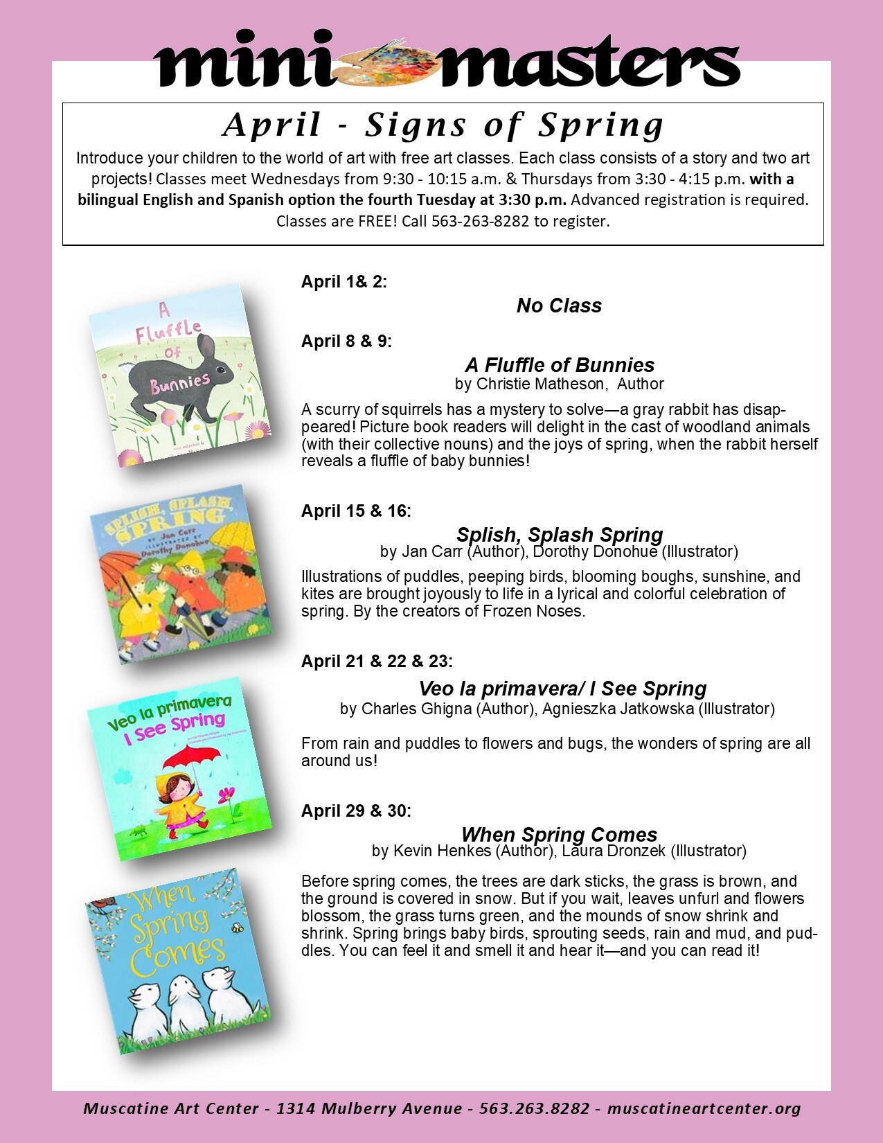 Mini Masters Wednesday Mornings @ 9:30 a.m. Image