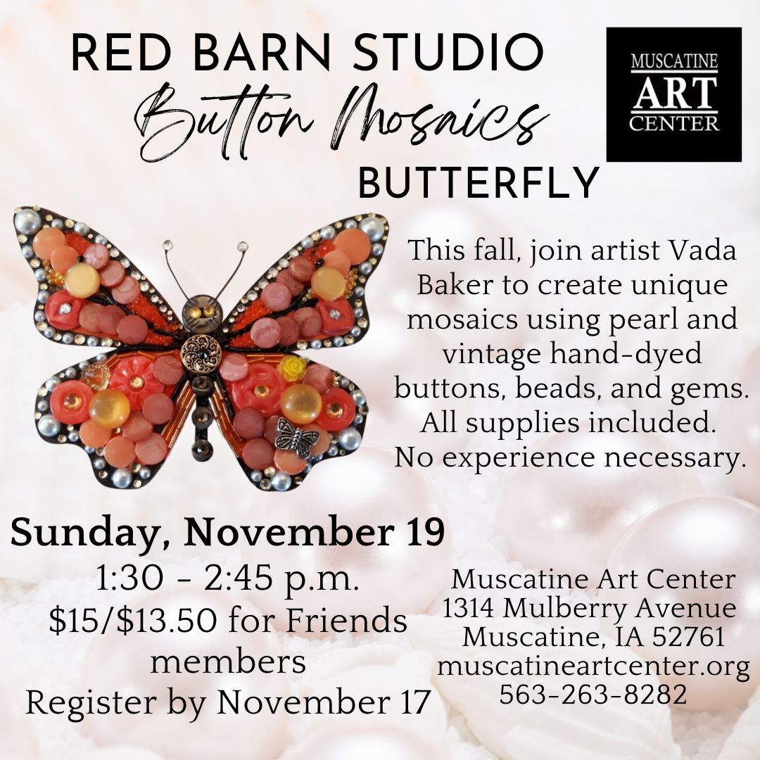 Red Barn Studio - Butterfly Button Mosaic - November 19 Image
