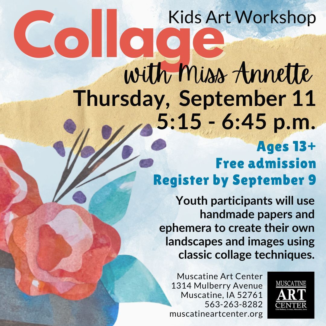 Collage Workshop for Kids with Miss Annette - September 11 - Ages 13+ Image