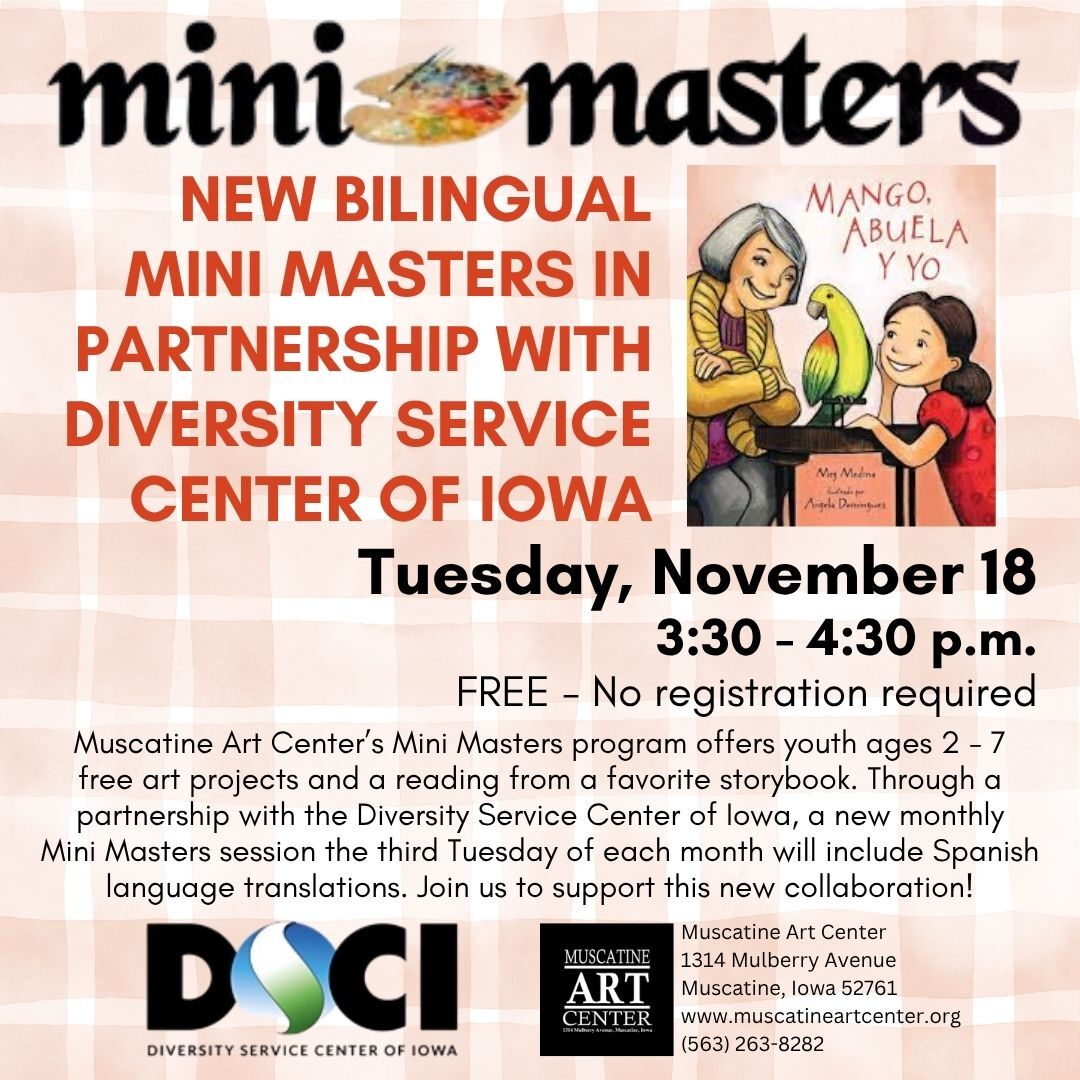 Bilingual Mini Masters Third Tuesdays November 18 at 3:30 p.m. Image