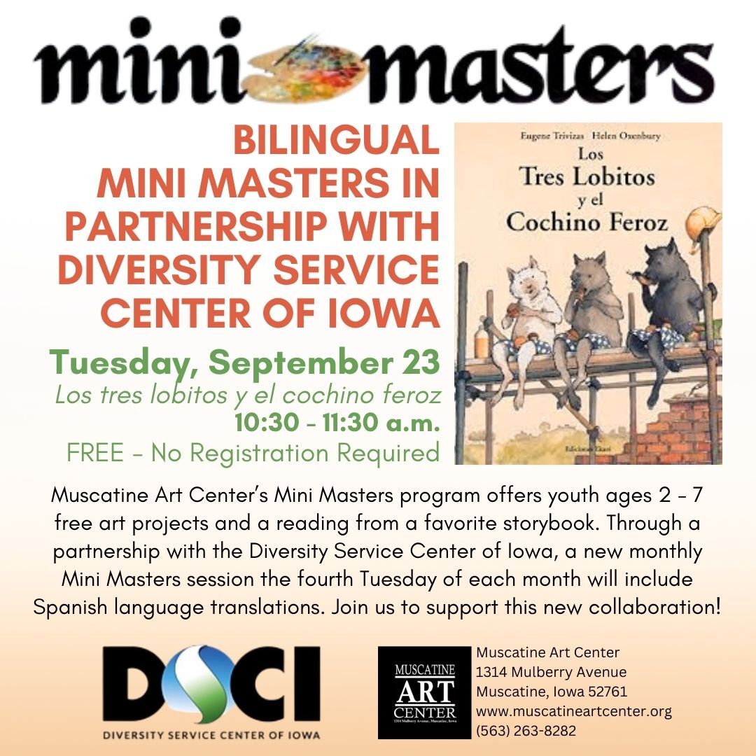 Bilingual Mini Masters Fourth Tuesdays September 23 at 10:30 a.m. Image