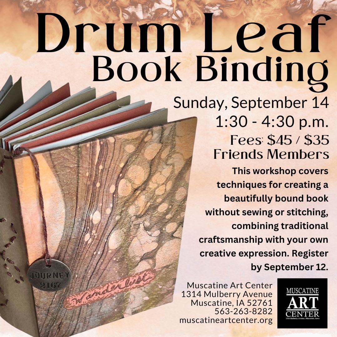 Adult Workshop: Drum Leaf Bookbinding with Heather Seibel - September 14 Image