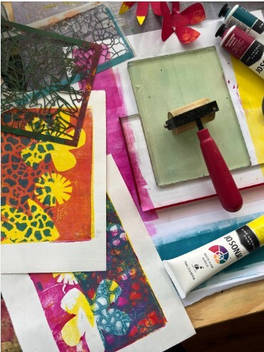 Gelli Printmaking for Kids with Miss Heather - August 28 - Ages 9+ Image