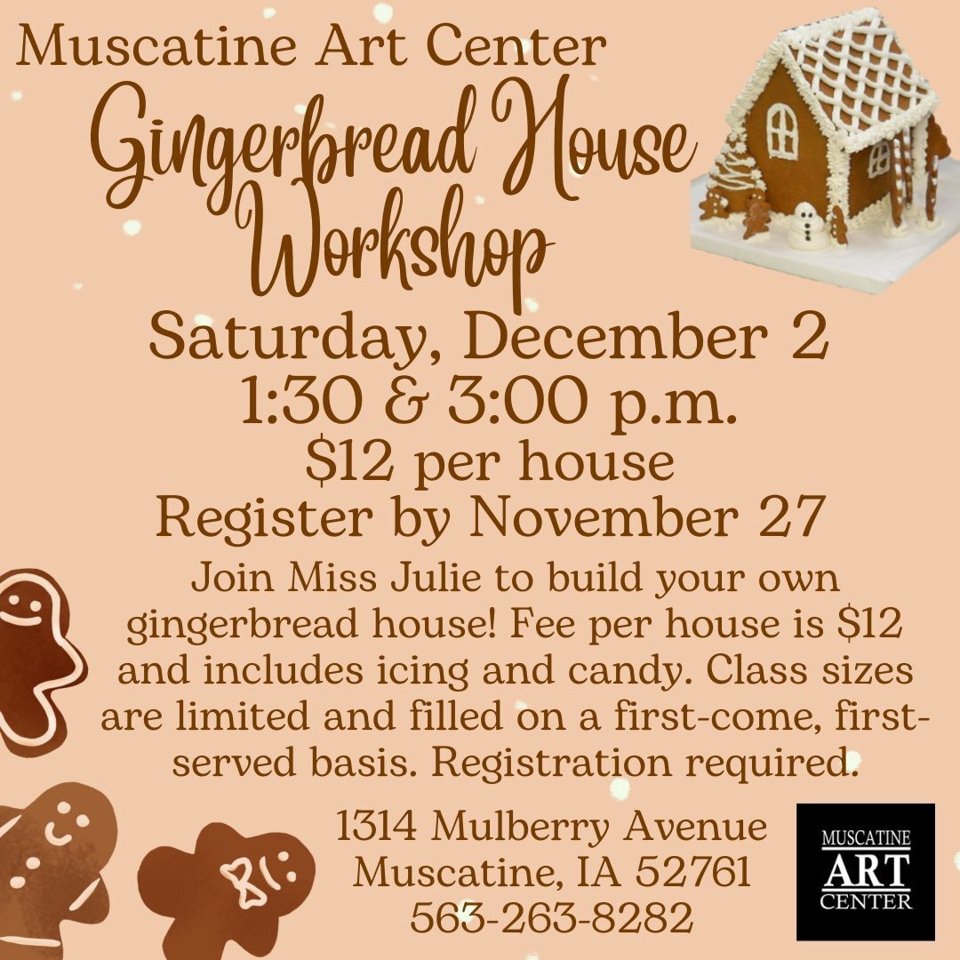Gingerbread House Workshops - December 2, 1:30 pm & 3:00 pm Image