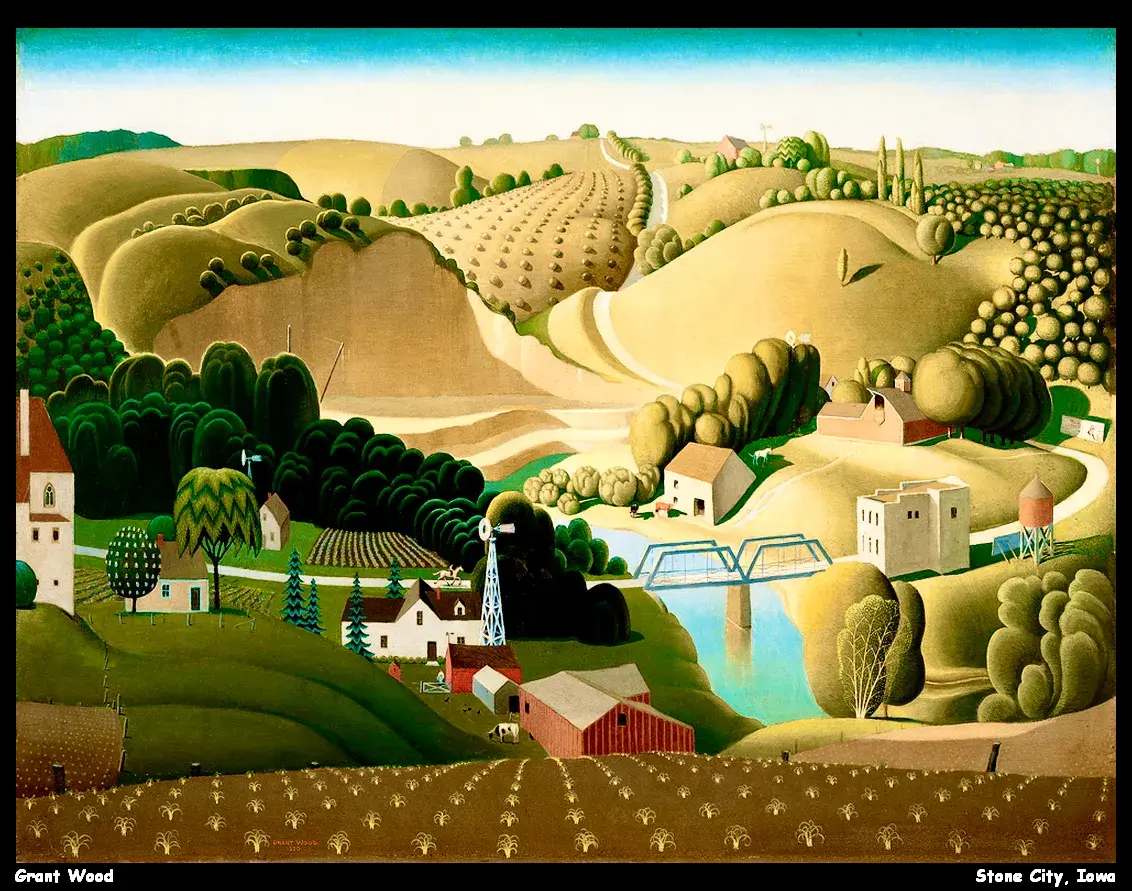 Artist Workshops for Kids with Miss Julie - Grant Wood's Landscape Desk Calendar - October 11 Image