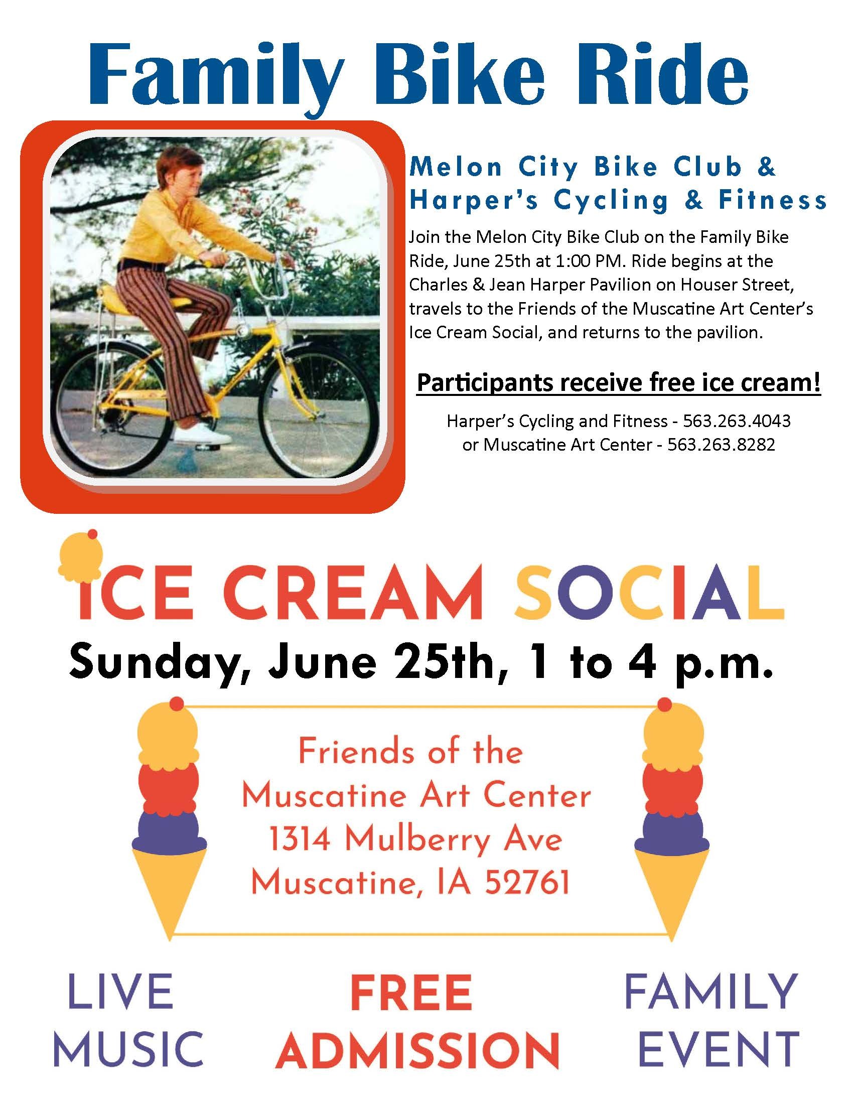 Friends of the Muscatine Art Center Annual Ice Cream Social - June 25 Image
