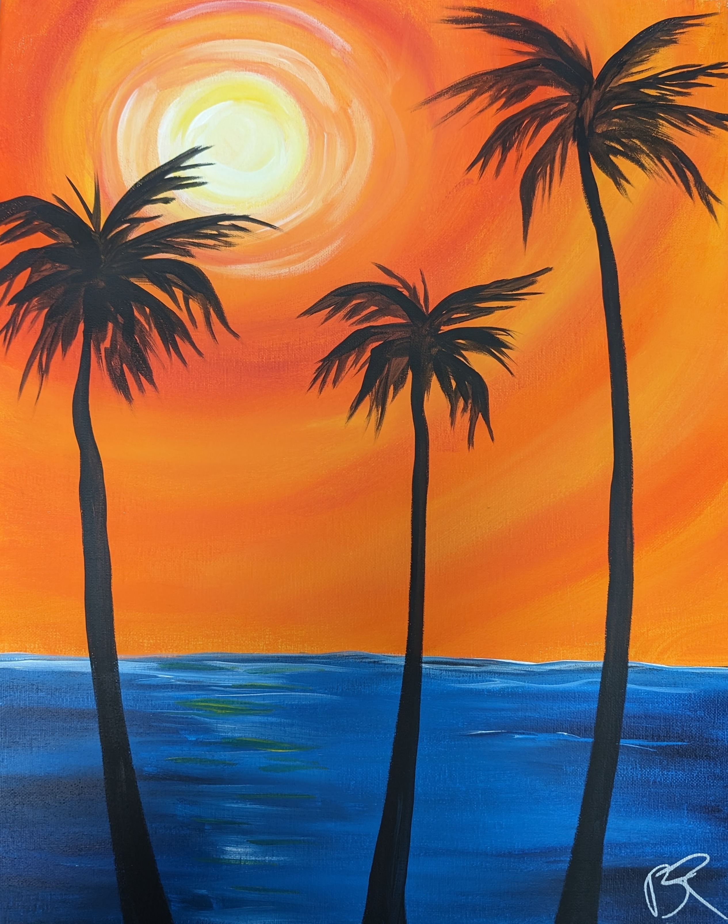 Adult Studio: Island Sunrise with Brianna Rivers - Sunday, August 9, 2026 Image