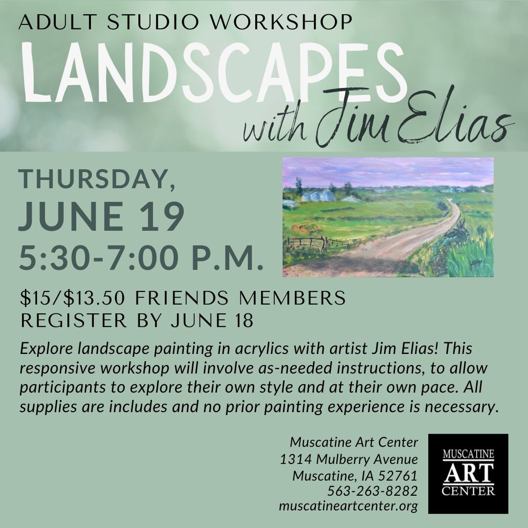 Adult Studio: Landscapes with Jim Elias - June 19 Image