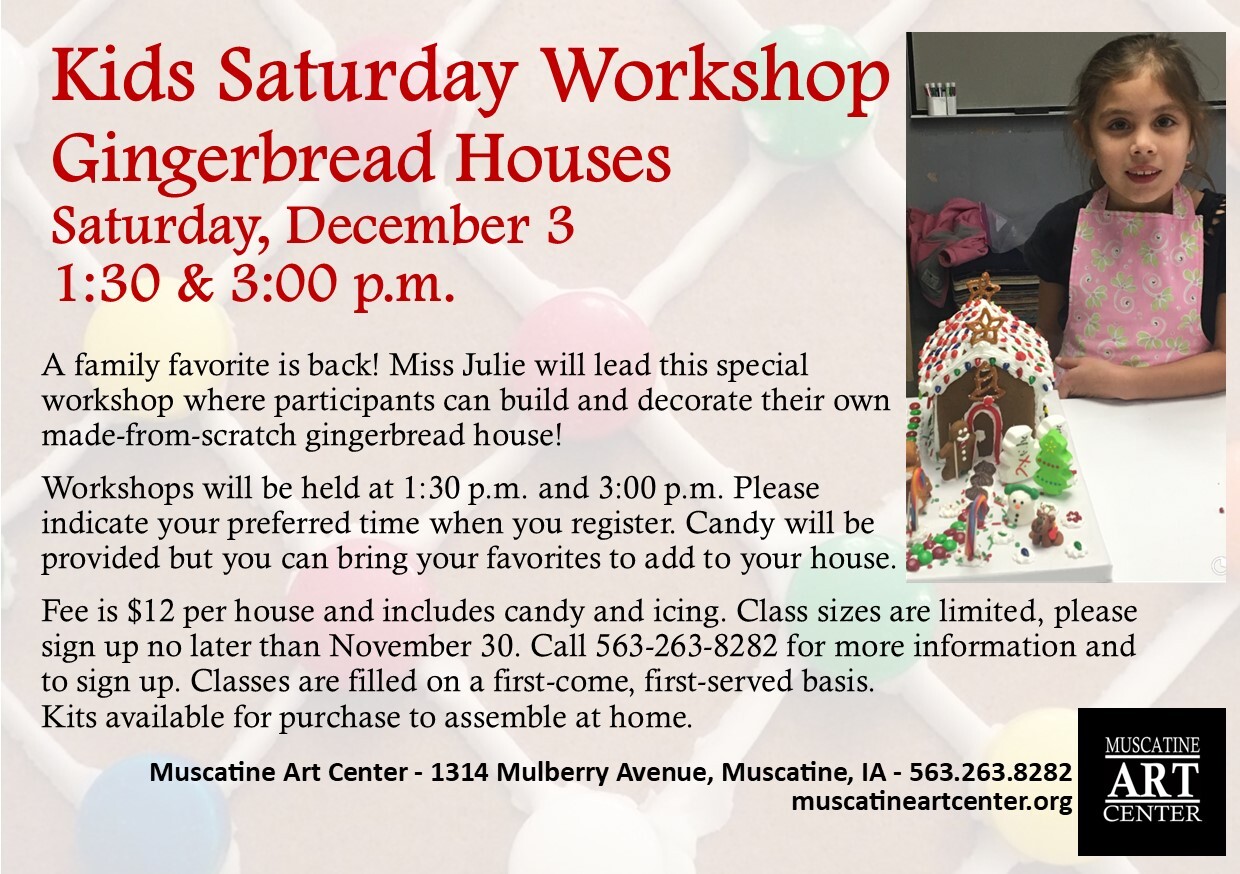 Gingerbread House Workshops - December 3, 1:30 pm & 3:00 pm Image