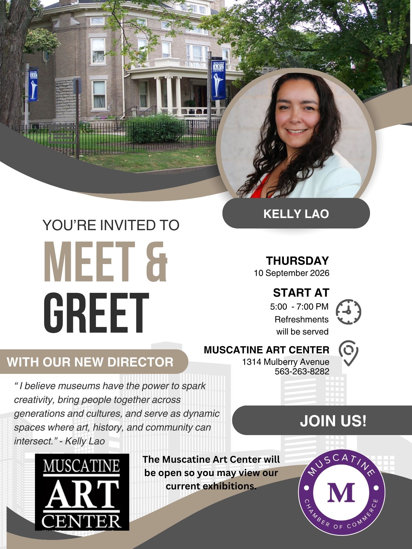 Meet and Greet with Kelly Lao - Thursday, September 10, 2026 Image