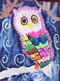 Visiting Artist Summer Workshops for Kids- Painted Owls with Megan Bishop- July 30 (2nd-5th grade) Image