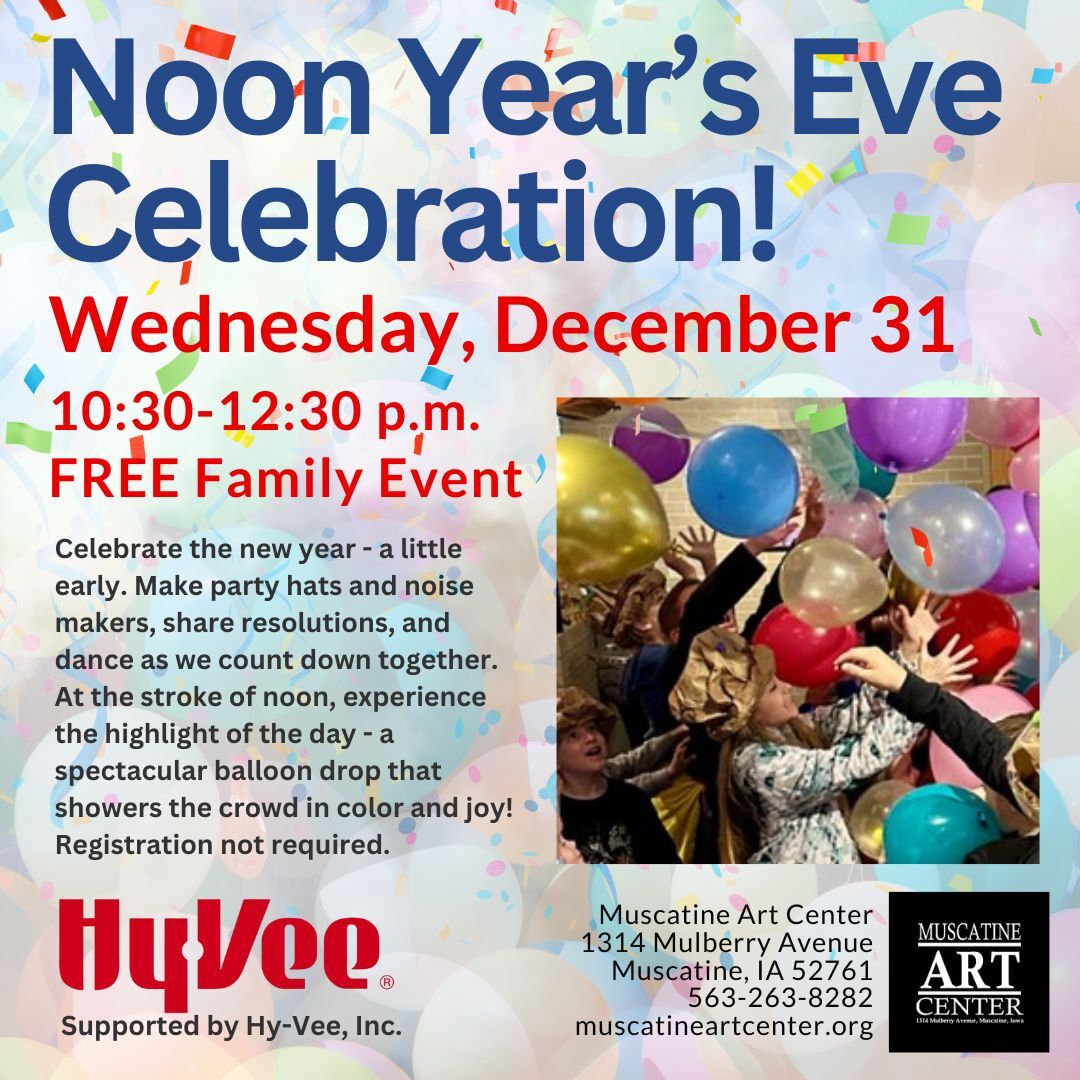 Free Family Event: Noon Year's Eve - December 31 Image