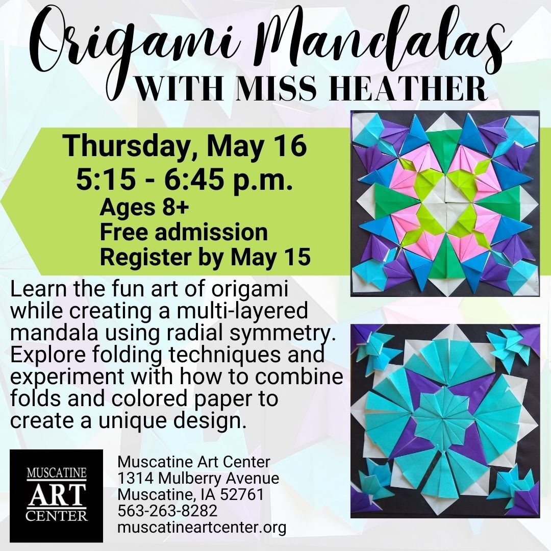 Origami Mandalas with Miss Heather - May 16 - Ages 8+ Image
