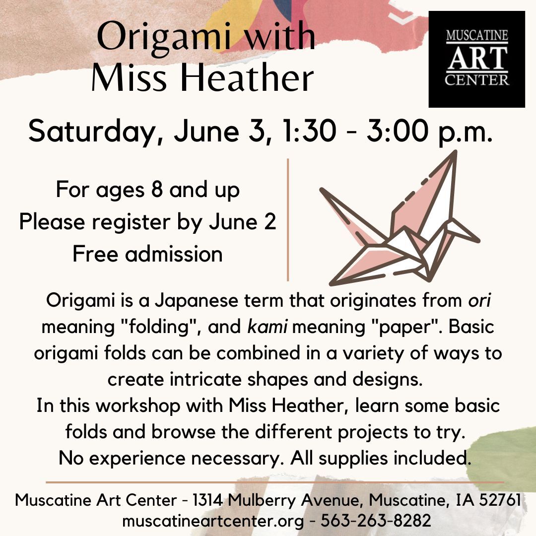 Origami with Miss Heather - June 3 - Ages 8+ Image
