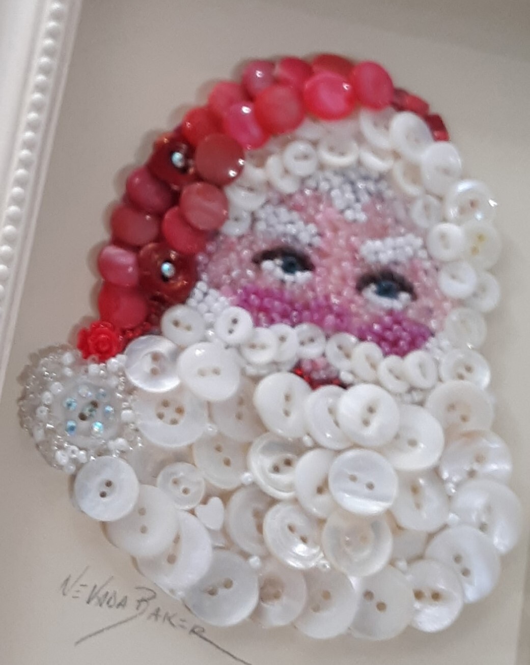 Red Barn Studio - Button Santa - December 14 Image