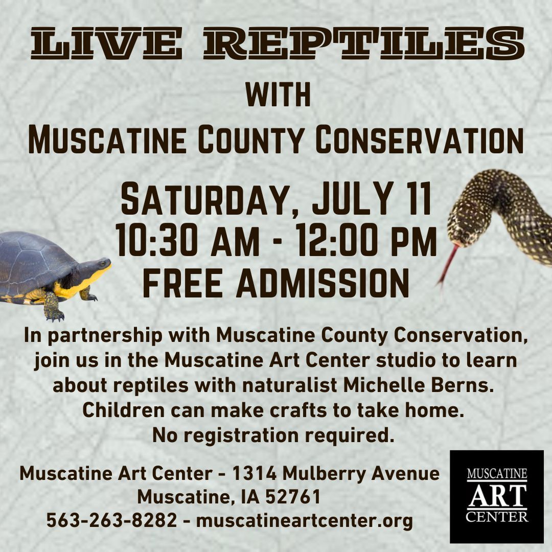 Live Reptiles with Muscatine County Conservation - Saturday, July 11, 2026 Image