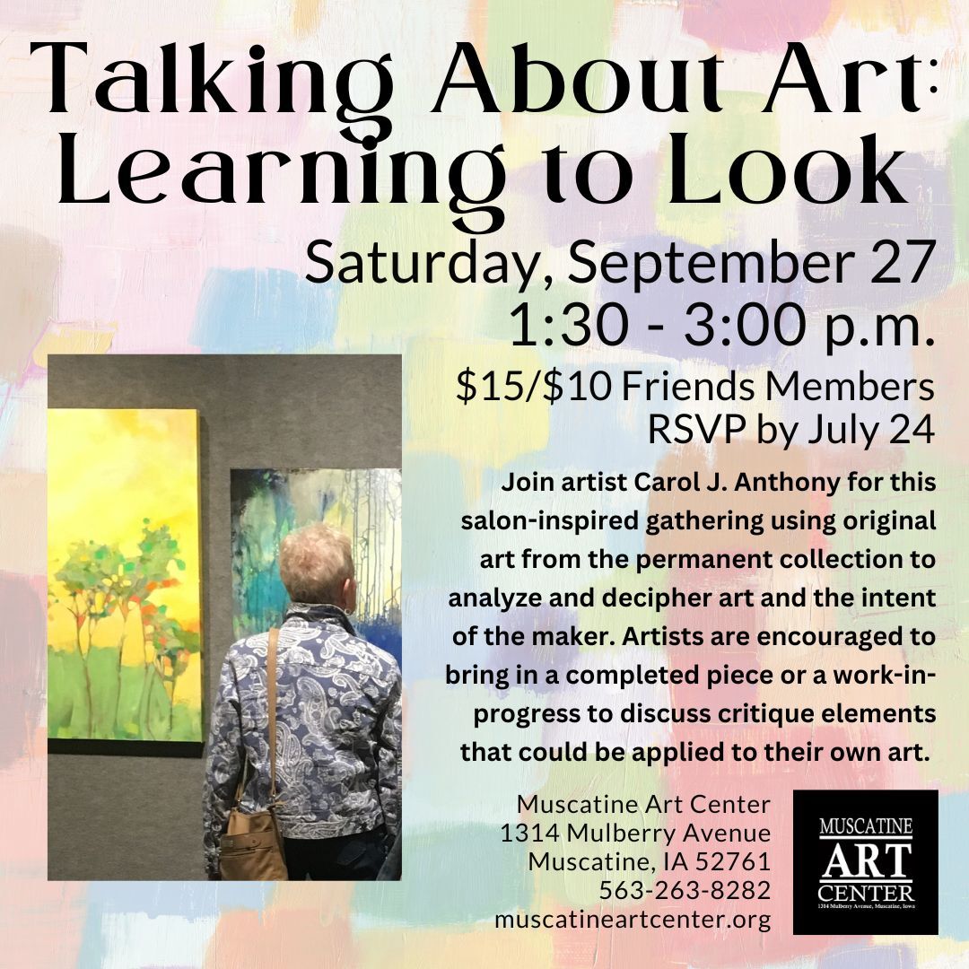 Talking About Art: Learning to Look - September 27 Image