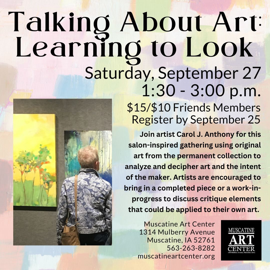 Talking About Art: Learning to Look - September 27 Image