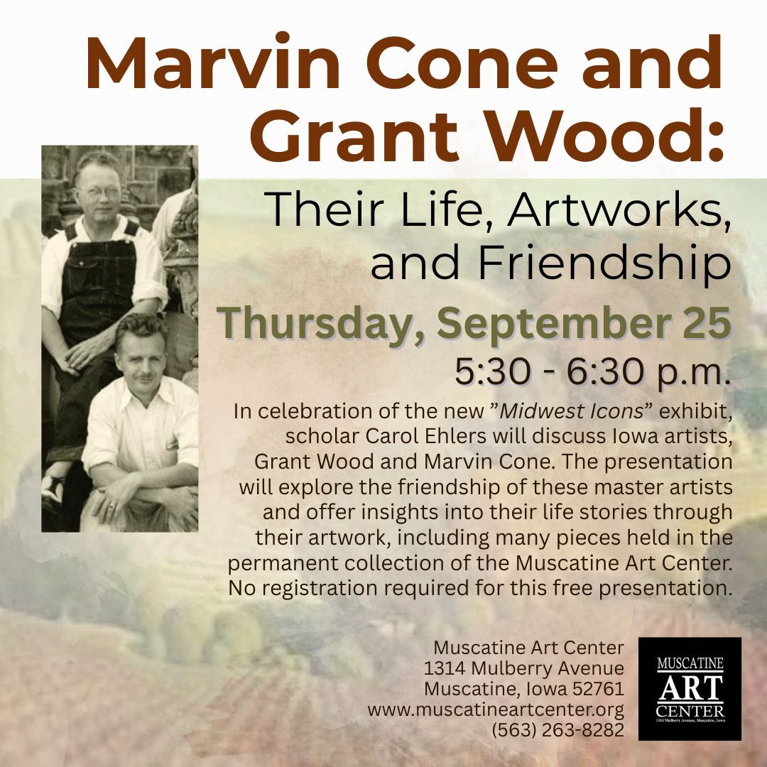 Marvin Cone and Grant Wood: Their Life, Artworks, and Friendship - September 25 Image