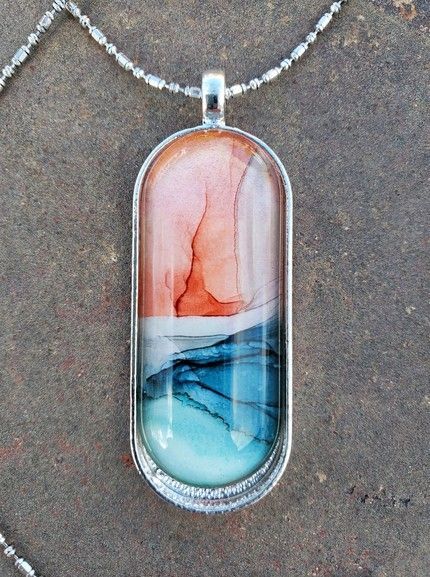 Thursday Night Makerspace - Alcohol Ink Pendant - February 17 Image