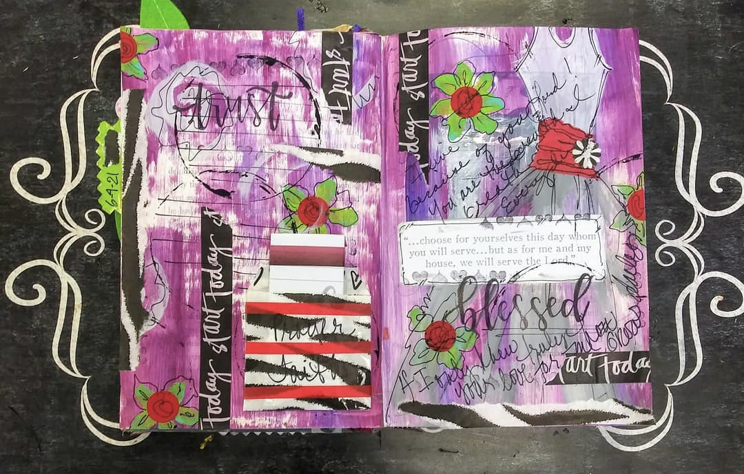 Living Proof Exhibit Creative Sessions: Art Journaling with Latoya D Lewis, August 12 Image
