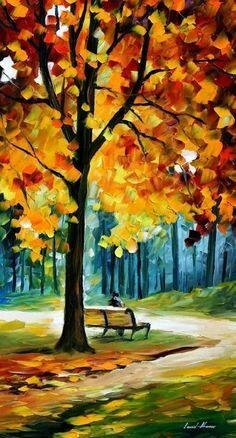 Red Barn Studio with Vada Baker- Autumn Trees Image