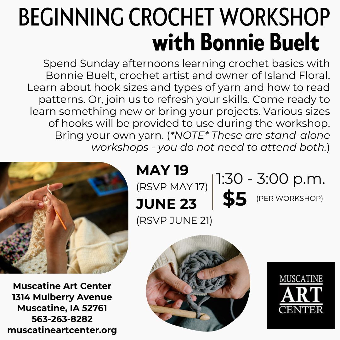Beginning Crochet with Bonnie Buelt - May 19 & June 23 Image