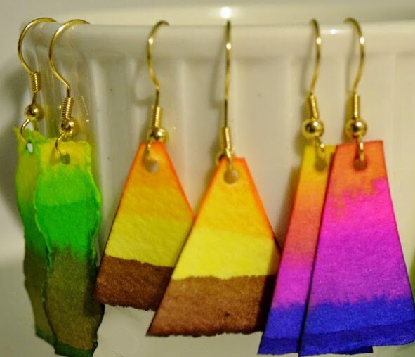 Red Barn Studio with Vada Baker- Watercolor Resin and Paper Pendant or Earrings February 21 Image