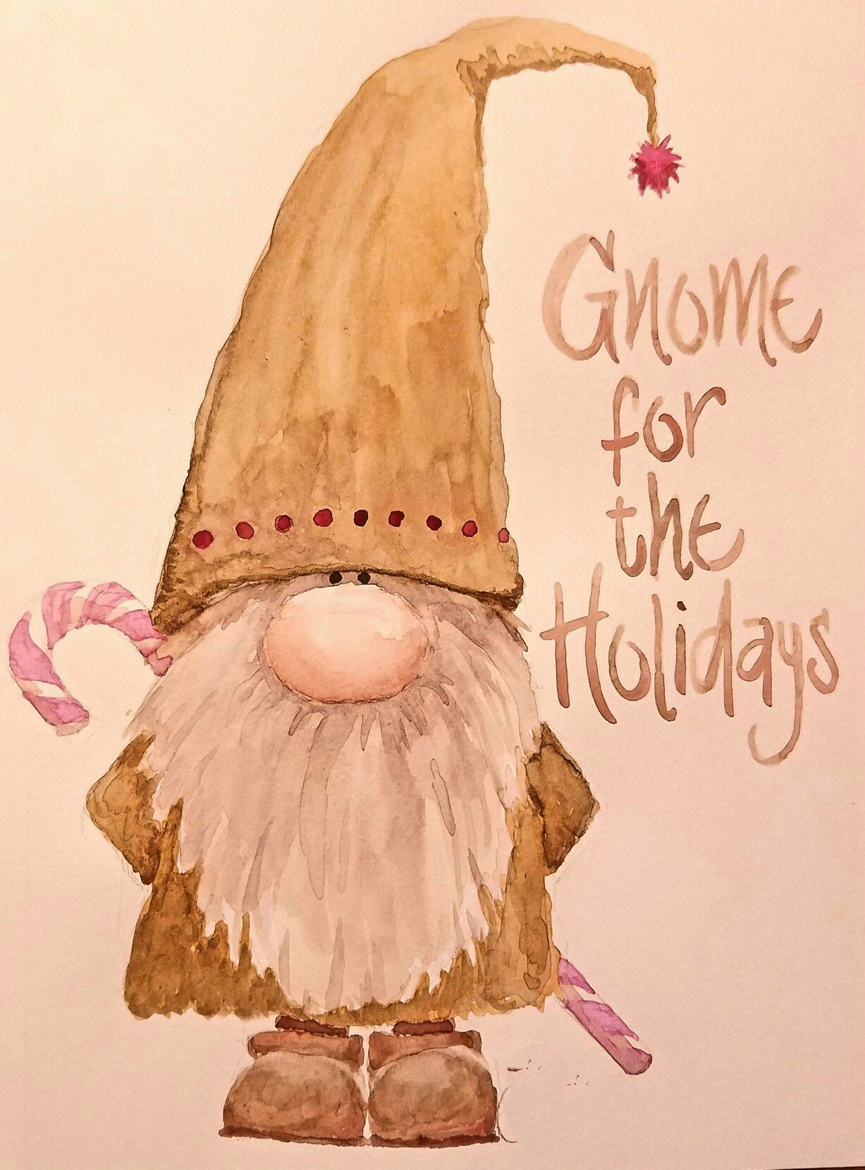 Red Barn Studio with Vada Baker- Gnome for the Holidays Card December 6 Image