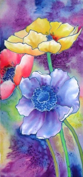 Red Barn Studio with Vada Baker - Pretty Poppies Watercolor Image