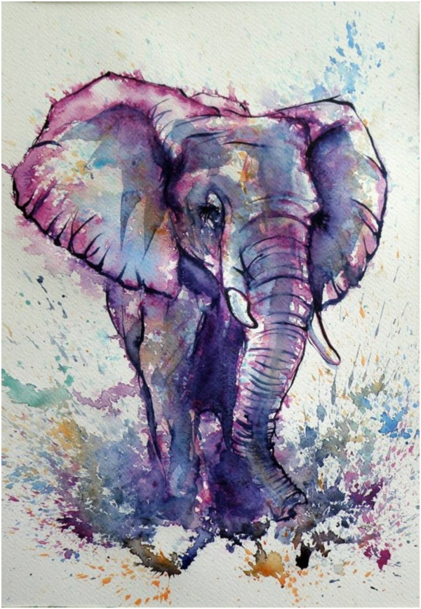 Red Barn Studio with Vada Baker- Purple Elephant Image