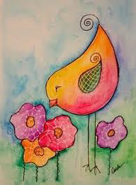 Red Barn Studio with Vada Baker - Acrylic Painting on Garden Flag Image