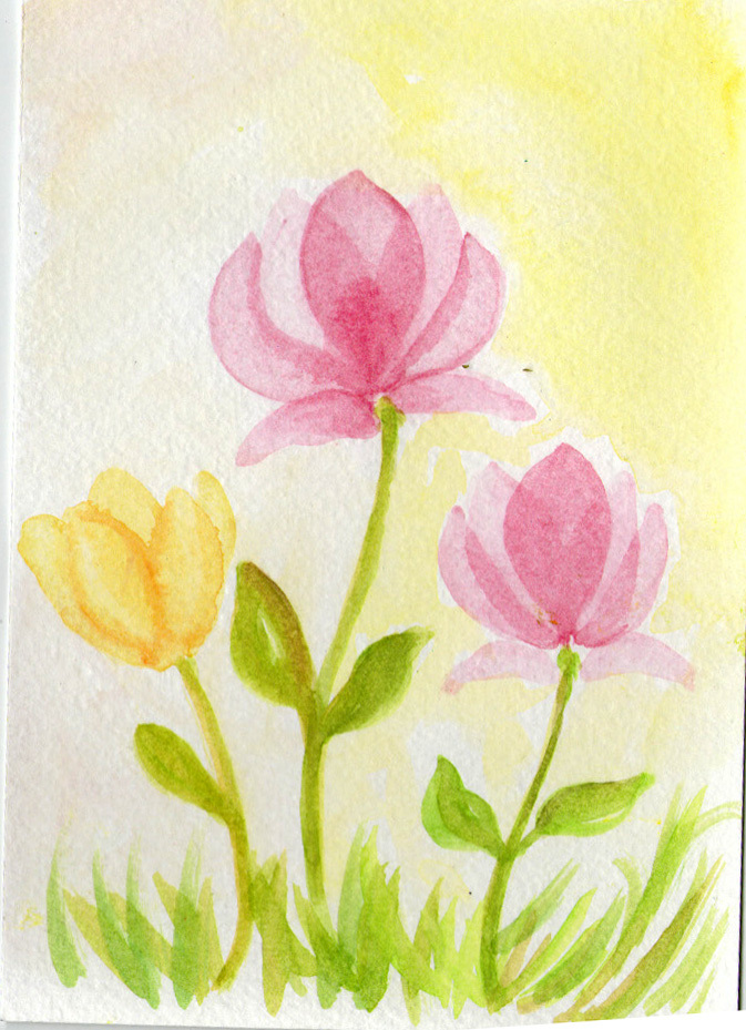 Red Barn Studio with Vada Baker - Translucent Watercolor Flowers, July 25 Image