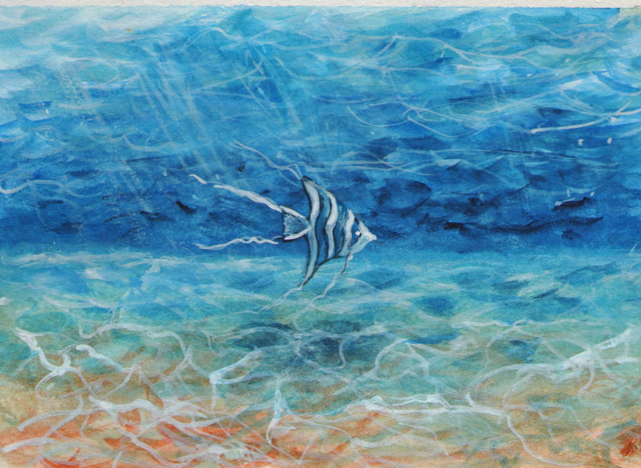 Red Barn Studio with Vada Baker - Underwater Watercolor - May 15 Image